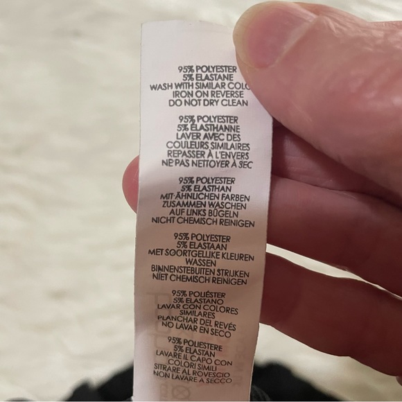 NWT boohoo Paperbag Waist Checkered Wide Leg Trouser Pants size 8 Black & White - Picture 5 of 8